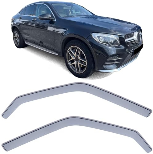 Windabweiser Regenabweiser Windschutz Schwarz Smoke für Mercedes GLC Coupe C253