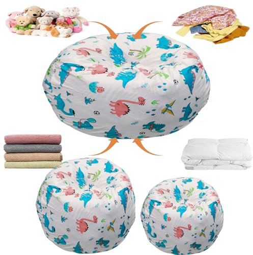 2 Stück Spielzeug Aufbewharungstasche - Sitzsack Aufbewahrung - Beutel Spielzeugaufbewahrung - Sitzsack Sitzkissen Soft - Plüsch Sitzsack Kissen, Storage Bean Bag - Lazy Sofa Bean Bag Soft Toy