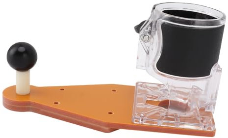 Trimmmaschine-Flip-Platte, Präzises Bohren, Frästisch-Einsatzplatte aus Aluminiumlegierung, Oberfräsen-Lift-Holz-Fräsplatte, Tischkreissägen-Zubehör für die Holzbearbeitung