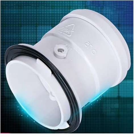 HAZEK 75-mm-HVAC-Kanalverbinder aus weißem ABS mit manuellem Entlüftungsventil, Luftdämpferventil, Luftmengenregelventil, Kanalverteilerverbinder catholic