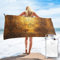Apbdffjnf Badetuch mit Ägypten-Hieroglyphen-Druck, schnell trocknend, Strandtuch, super saugfähig, Mikrofaser-Handtücher für Reisen, Strand, Fitnessstudio, 80 x 160 cm