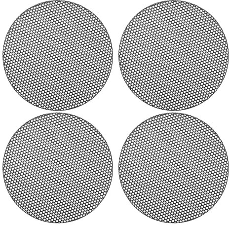 X AUTOHAUX Universal 2.5 Inch Speaker Grills Mesh for Audio Subwoofer 65x4mm Grille without Frame Black - Pack of 4
