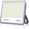TASINUO Projecteur LED Exterieur 300W, 30000LM Spot LED Extérieur Avec Transformateur, IP67 Imperméable 7000K Blanc Froid Éclairage de Sécurité D'extérieur Pour Terrasse Jardin Stade Usine Garage