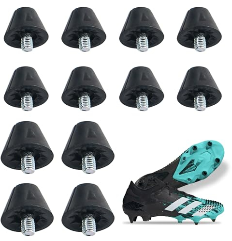 Nuqin Spikes for Running Shoes,Football Boots Mens,Plastic Football Studs,Rugby Studs for Various Outdoor Activities,Mens Football Boots for Adult Children Men Boys Girls Soccer Shoes Black