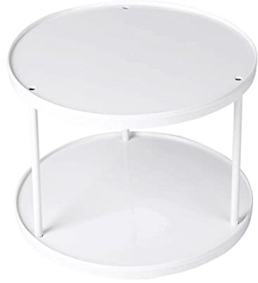 PRETYZOOM 360degré Râtelier De Rangement Rotatif à Plastique Organisateur De Bureau Rond à pour Cuisine De Bain Chambre Couleur Aléatoire