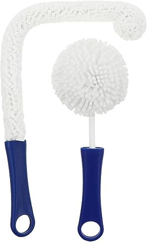 Ipetboom 2pcs Wine Decanter Brush Flexible Bottle Cleaner for Glasses Bottle Brush for Glassware