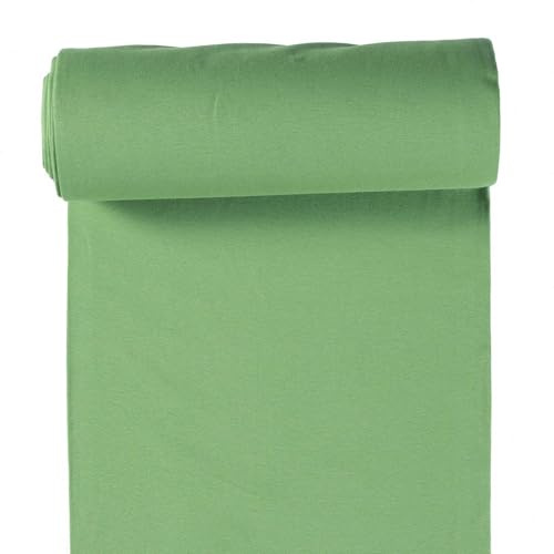 10m Rolle Bündchenstoff Uni 35/70cm Schlauchware Oeko-Tex Jersey Bezugsstoff elastisch