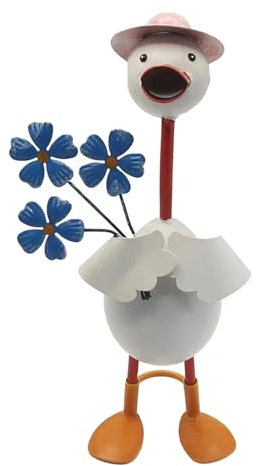 JOERBABU Gartenfigur Ente für den Außenbereich, Gartendekoration, Entenfigur, Skulptur für Dekorationen