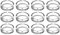 RHP Glas Aschenbecher rund massiv – 3-48 Stk. | Spülmaschinengeeignet | Tischaschenbecher für Gastro, Bar & Zuhause | Transparenter Glasaschenbecher, ideal für draußen & drinnen | 10,5 cm x 3 cm (24)