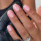 24Pcs Square False Nails Short - French Pink Tip Nude Press on Nails Solid Colour - Removable Glue on Fake Fingernails Acrylic Full Cover Artificial Stick on Nails for Women Girls Nail Art