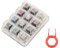 Vocdikficy Tester per Tastiera Acrilica Callstick, 12 in Plastica Trasparente, Campionatore per Interruttori Cherry MX