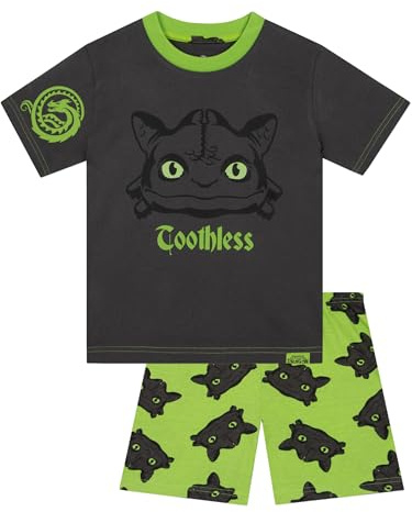 How To Train Your Dragon Boys Pyjamas, Toothless Pjs For Boys, Dragon Kids Pjs For Summer, Ages 5 To 13 Years