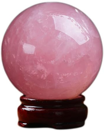 SUPBEI Sphères en Pierre de Quartz Rose Rose Boule de guérison des Cristaux Boule de décoration et de méditation Reiki, Fournitures de Sorcellerie, Dons spirituels pour Les Femmes,1.2in(3cm)