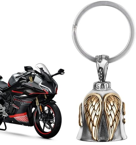 Guardian Bell Motorrad,Motorradglocke,Biker Bell,Motorrad Glocke Glücksbringer Schlüsselanhänger,Biker Glocke,Edelstahl Motorrad Glocke Glücksbringer,Motorradglocke Guardian,Motorradglockenaufhänger