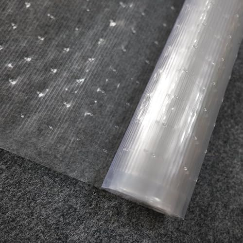Rugs Inn Heavy Duty Carpet Runner Protector - Vinyl Plastic 100% Waterproof Protector Ideal for Kitchen, Home and Office Use (27 Inches Wide)