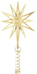 Georg Jensen Weihnachtsbaumspitze Lyra Klein Goldauflage