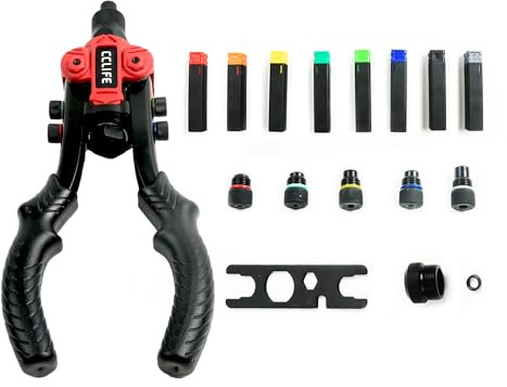 CCLIFE Nietmutternzange 3in1 Set M3–M10 für Blindnietmuttern
