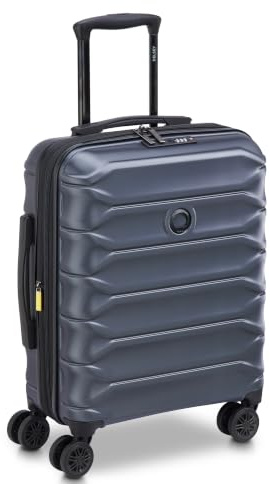 DELSEY Paris Kabinen-Koffer für Damen und Herren | Kleiner Cabin-Trolley 40 x 23 x 55 cm aus hochwertigem, robustem Polycarbonat Material | Erweiterbar & Teleskopgriff| Meteor Serie