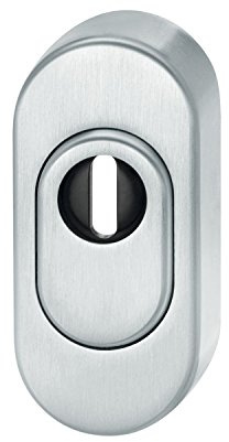 FSB Sicherheitsrosette 73 3249 oval PZ mit Kernziehschutz, Aluminium silber