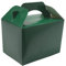 Lotus 20 x Children/Kids Plain Coloured Party Boxes Carry Food Meal Fun Picnic Birthday Wedding Favour/Baby Shower Party Halloween Trick or Treat Box Loot Bag (Forest Green)