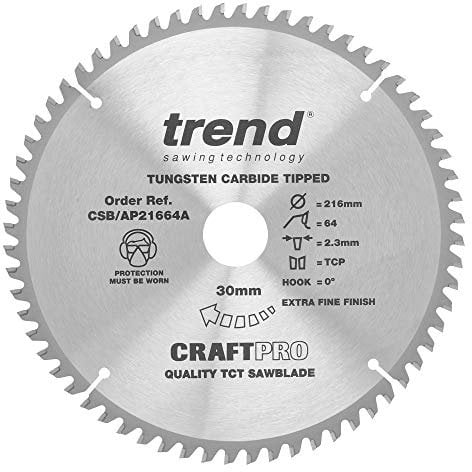 Trend CSB/AP21664A Bastelklinge TCP 216 mm x 64 T x 30 mm