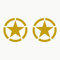 Autodomy Pack mit 2 Sticker Sterne | Militär Aufkleber Beständig gegen Regen und Sonne | Aufkleber für Auto 4x4 Offroad Geländewagen | Us Army Sticker (Gold, 10 cm)