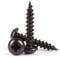50x Timco Black Passivated Wood Screws 10G x 1 Round Head Coated Blackjax Fasteners
