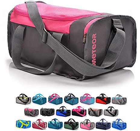 meteor Sporttasche Kinder 20-40L Gym Tasche Herren schwimmtasche Reisetasche Urlaubstasche klein Fitnesstasche Damen Riementasche Kindertaschen Schule-Taschen turntasche Jungen