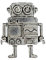 Miniblings Roboter Ring - I Roboterring Steampunk Maschine Computer SciFi Technik - Handmade Modeschmuck I Fingerring mit Motiv I verstellbar one Size