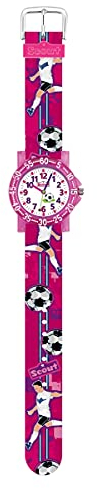 Scout Mädchen Analog Quarz Uhr mit Textil Armband 280375023