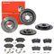 Brembo Bremsscheiben Max Line + Beläge Vorne + Hinten für Ford Fiesta WZ Fiesta 6