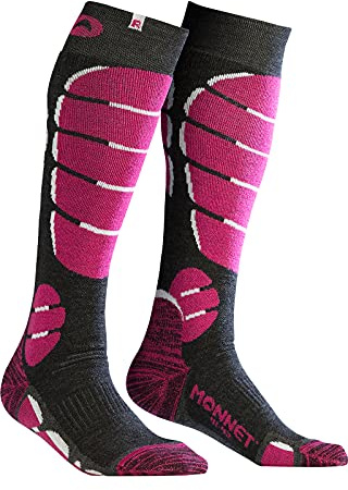 MONNET Damen SKI MEDIUM Socken, Rose, 3536