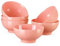 LOVECASA serie Sweet Cuencos para Cereales Juego de 6 piezas Tazones de Porcelana 15.5cm 660ML Tazon Redondo Color Rosa