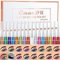 Allbestaye 16 Farben Liquid Glitter Eyeliner Set, Metallic Shimmer Lidschatten, Wasserfester, langanhaltender, hochpigmentierter, funkelnder silberner Eyeliner-Kit für Party-Festival-Make-up