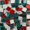 200g Tessere Mosaico Piastrelle Mosaico Vetro, Colore Misto Quadrata Pezzi di Vetro,Cristallo Glitterato Tessere per Mosaico Piastrelle Assortite per ​Lavori Artigianali,Decorazioni,1x1cm(Passato)