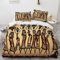 WQIZXCW Bettwäsche 135x200 Afrika Bettbezug Set 2 Teilig, 120gsm Microfaser - Weich & Angenehme & Atmungsaktiv, 1 Bettbezüge mit Reißverschluss + 1 Kissenbezüge 80x80 cm