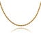 YIMERAIRE 3MM Rope Chain Necklace For Men,18k Gold Plated Stainless Steel Gold Chains Men, 24 Inches Silver Chain For Women, Hip Hop Costume Jewelry