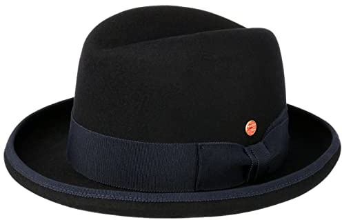 Mayser Homburger Herren Hut Wollfilz Ripsband Musikerhut Einfarbig Sommer Winter