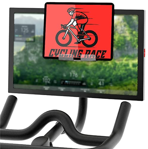 Doubleplus Tablet Holder Compatible with Peloton Bike & Bike Plus & Tread & Row, Holder for iPad, Tablet Stand, Compatible with Myx Fitness bike, Mount for Kindle and eReader, Accessories for Home Gym