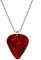 EHOTER Hellfire Club Eddie Munson Halskette, Eddie Munson, Gitarrenplektrum, Schmuck, Herren-Halsketten, Damen-Halskette, Geschenke für Männer (rot), Metall