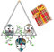 Geschenk Eingewickelt für Zayookey Bunt Vögel Sun Catcher Fenster Hängen Eule Fensterbehang Suncatcher Panel Ornament Dekoration (5.5×7)