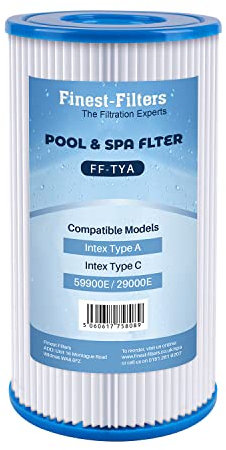 Swimming Pool Pump Water Filter Cartridge Replacement Compatible For Bestway 3 & Intex Type A Or C Water Filters