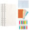Comioke Ringbuch A6 Nachfüllbar Notizpapier Set, Papier Gepunktete Nachfüllpapiere Set, A6 Papier, Trennblätter, Ringbuch Nachfüllpapier, Haftnotizen, Umschlägbeutel, 6loch Binder