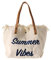 Borsa da Spiaggia Borsa di Tela di Grande Capacità Borsa a Mano Borsa da Donna Nuova Borsa a Tracolla 40 * 12 * 32cm (Bianco)