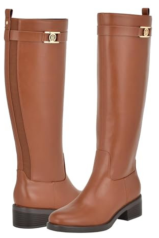 Tommy Hilfiger Stivali Iviann Donna, Naturale medio., 41 EU