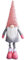 Decorazione di Peluche con Gnomi di Natale, Bambola di Gnomo Senza Volto di Natale, Bambola Telescopica di Natale, Bambola di Gnomo Telescopica con Gambe Telescopiche, Gnomo Tomte Svedese Fatto(Rosa)