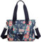 SODOLLEE Handtaschen Damen Mode Bedruckte Umhängetasche Leichtgewicht Nylon Schultertaschen Mehrere Taschen Crossbody Bag für Einkaufen Reisen Täglicher Gebrauch Blume E