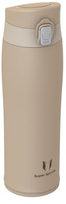 Super Sparrow Gourde Isotherme - INOX Bouteille Isotherme - 500ml - Mug Isotherme Étanche - Gourde Enfant sans BPA - Comprend 2 Couvercles avec Paille et Couvercle Sport