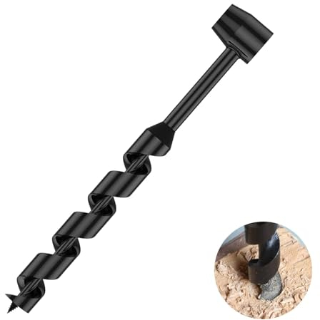 Trivella a Mano a Coclea Multiuso, Punta da Trapano Manuale Multiuso, Trivella De Sopravvivenza Mano, Trivella a Mano per la Lavorazione del Legno, per Avventura Della Giungla, Campeggio