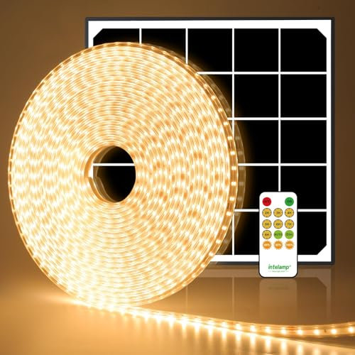 Lightonight Solar-Lichterkette, warmweiß, 3000 K-3200 K, 10 m